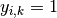 y_{i,k} = 1