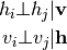 h_i \bot h_j | \mathbf{v} \v_i \bot v_j | \mathbf{h}